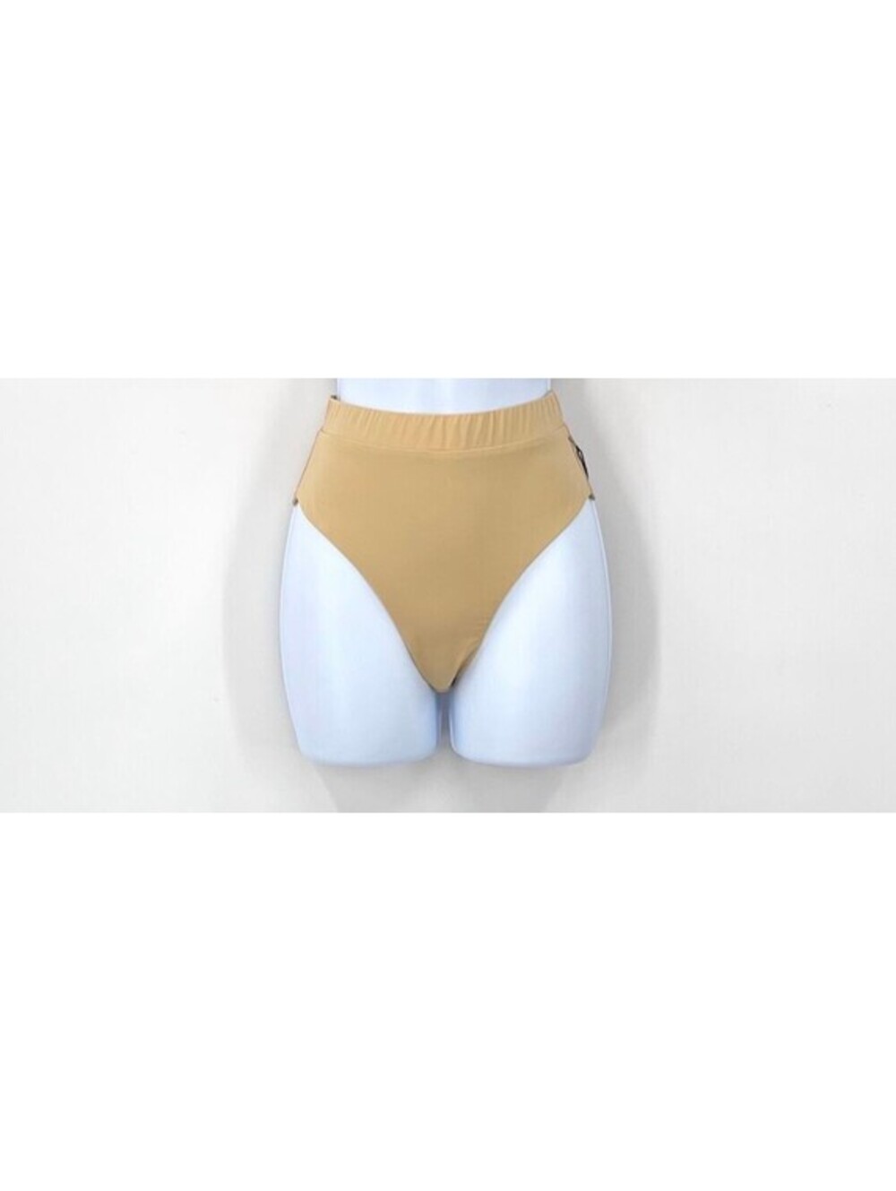 NWT $110 MSRP MYRASWIM Hugo High Waist Bikini Bottom Tan Size M
